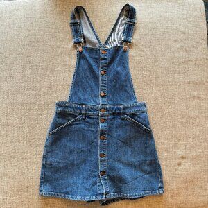 ✨SOLD✨ Madewell Denim Shorts / Skorts Overalls, Medium, EUC